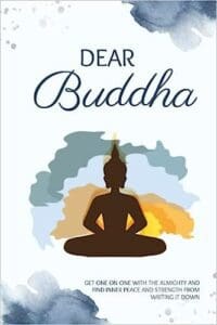 A book cover with a picture of a buddha